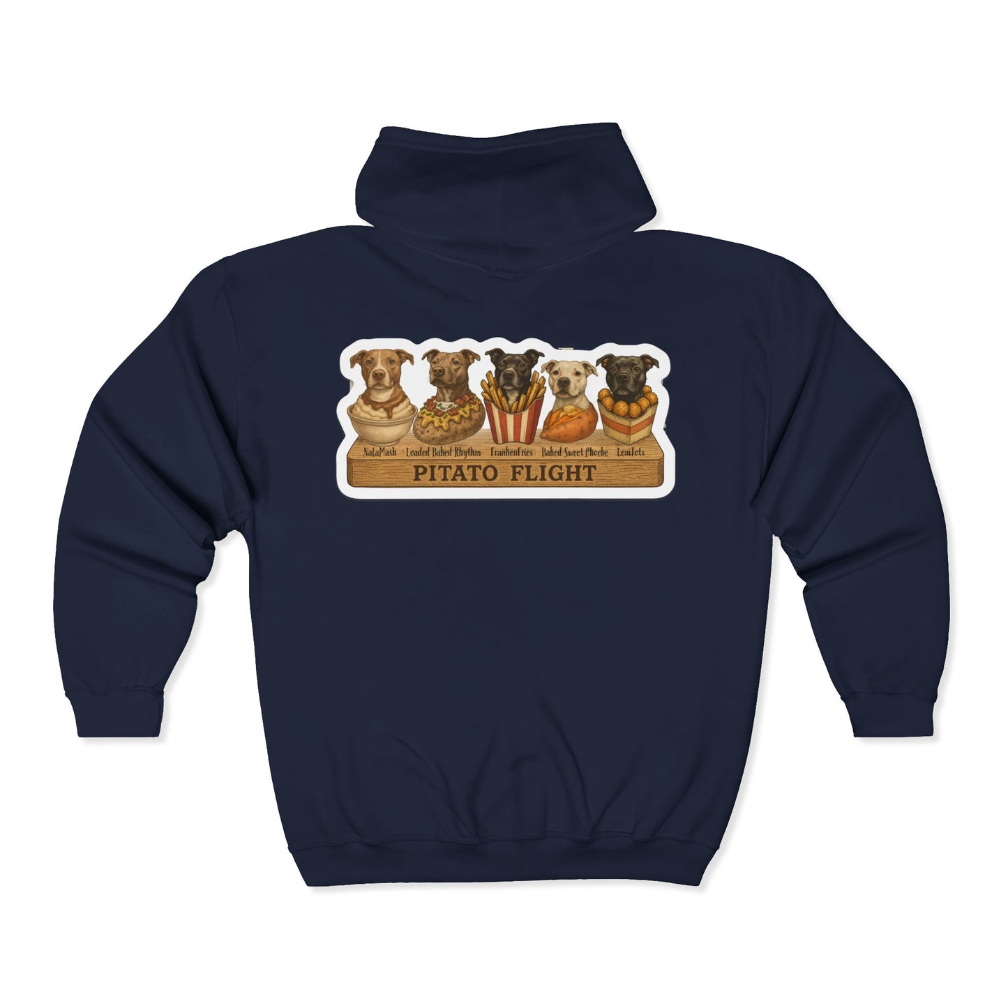 Pitato Flight Zip Up Hoodie - Dog-Inspired Apparel by Pitato Shop