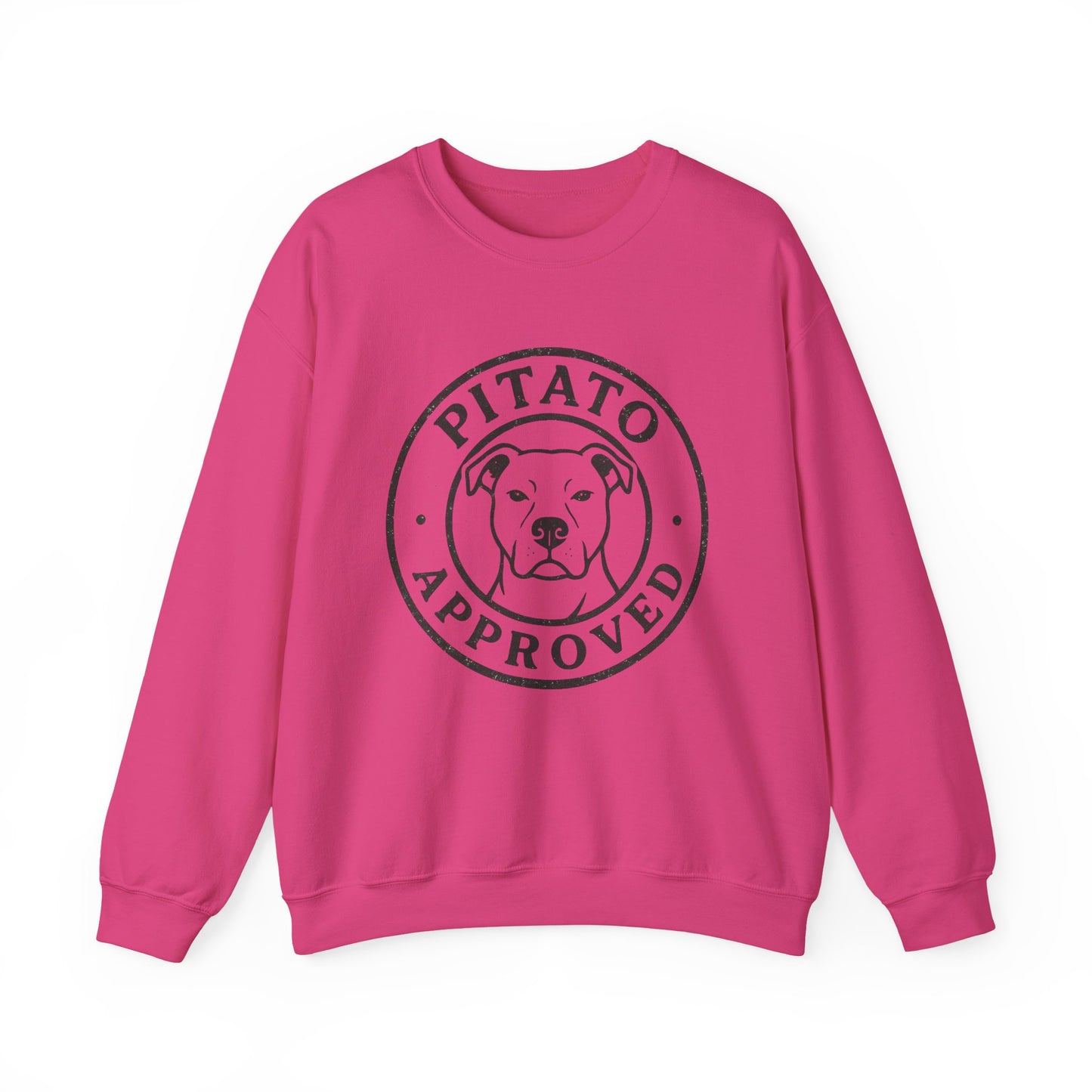 Pitato Approved Crewneck Sweatshirt - Dog Lover Gift