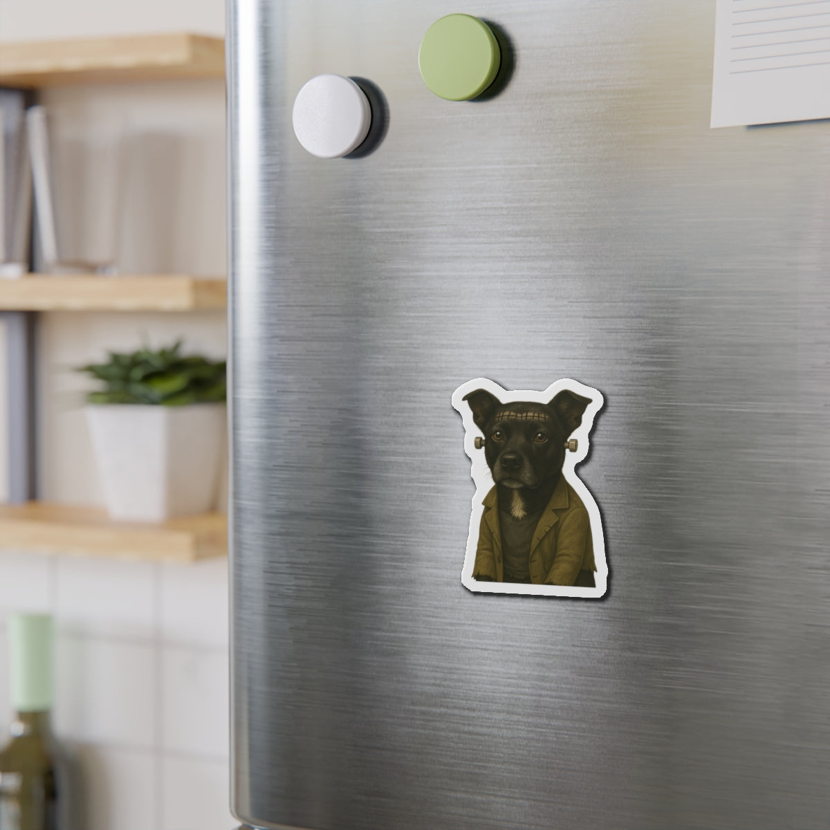 Frankie as Frankenstein – Close-Up Halloween Magnet