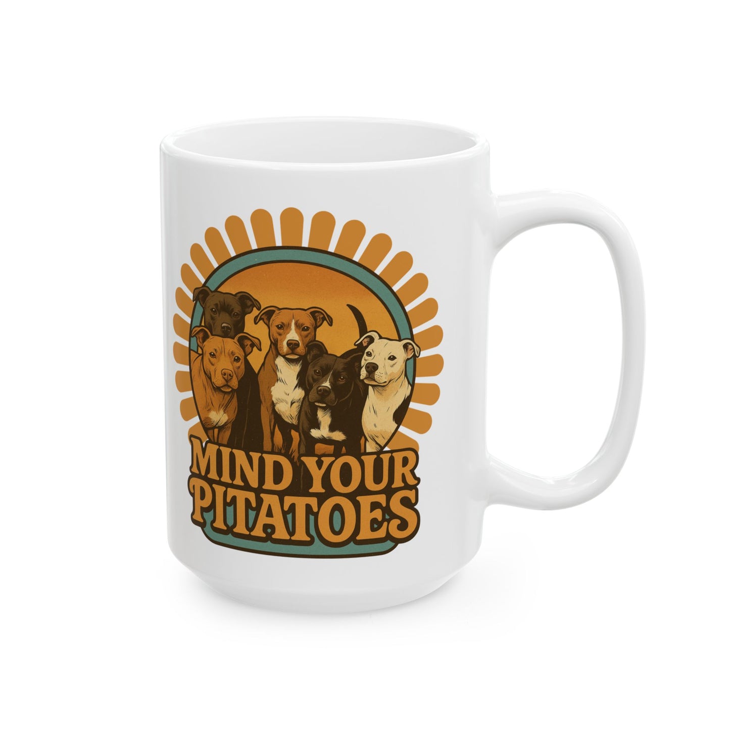 Mind Your Pitatoes Retro Coffee Mug