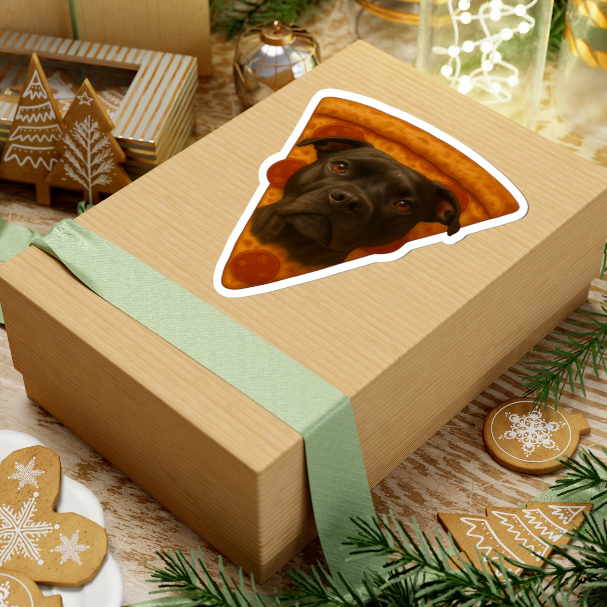 Len-eroni Pizza Sticker