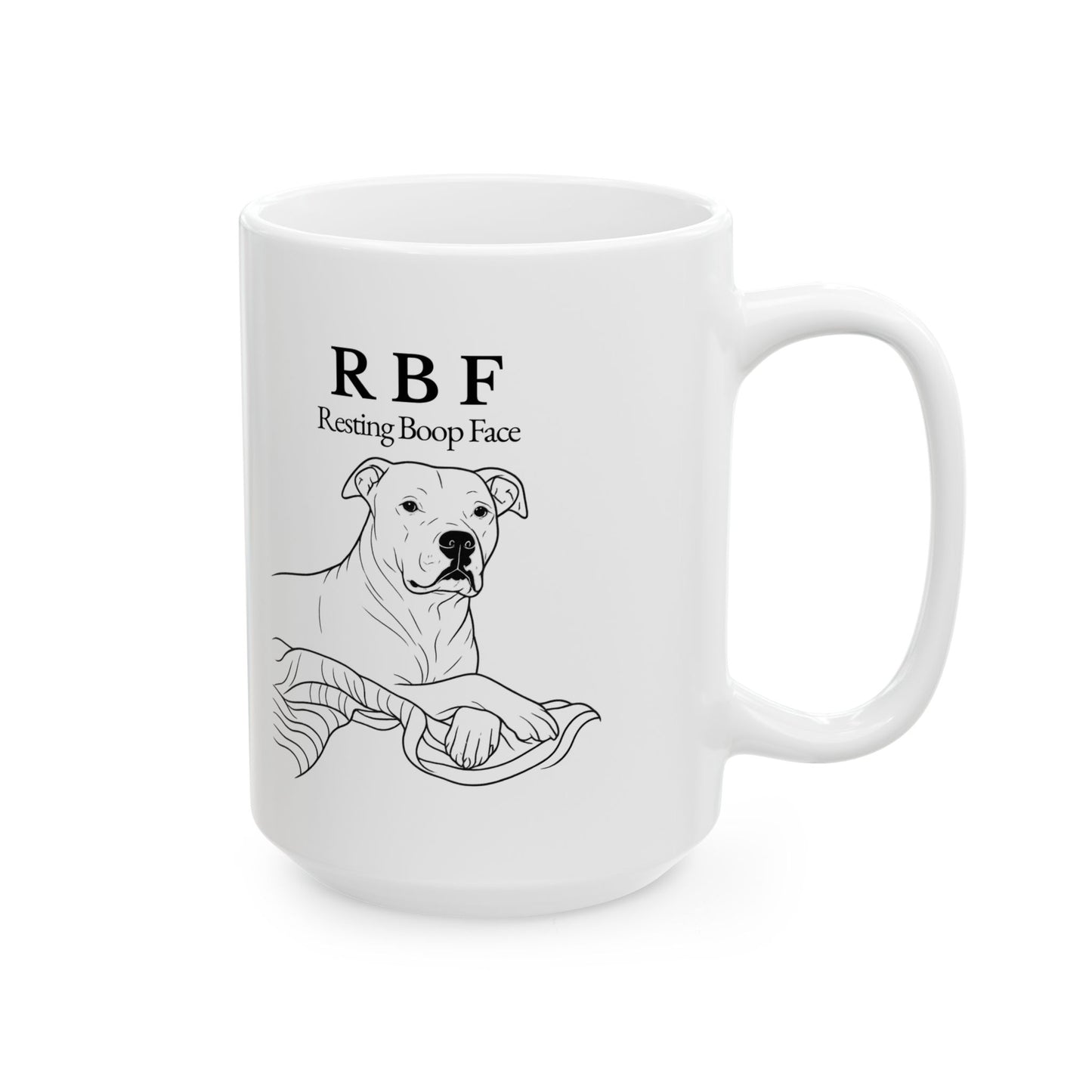 Resting Boop Face – RBF Dog Mug Featuring Phoebe
