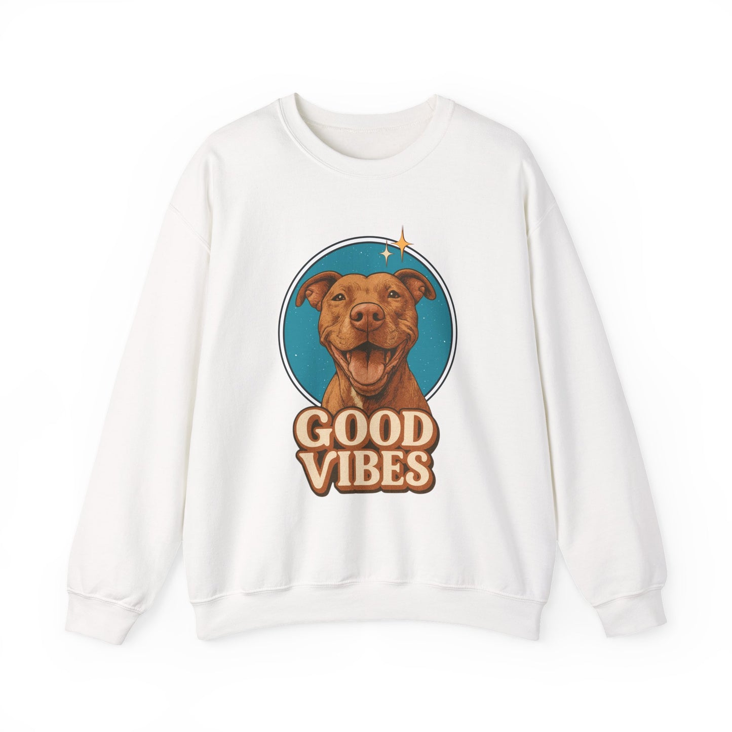 Good Vibes Retro Crewneck Sweatshirt