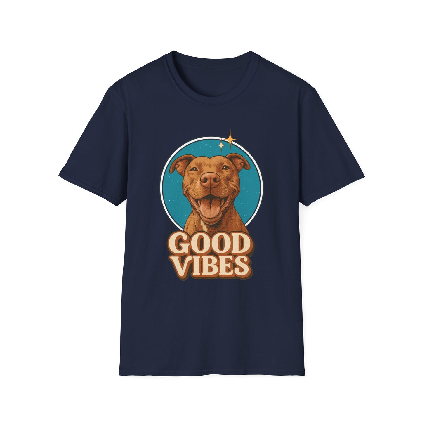 Good Vibes Pitbull Retro T-Shirt