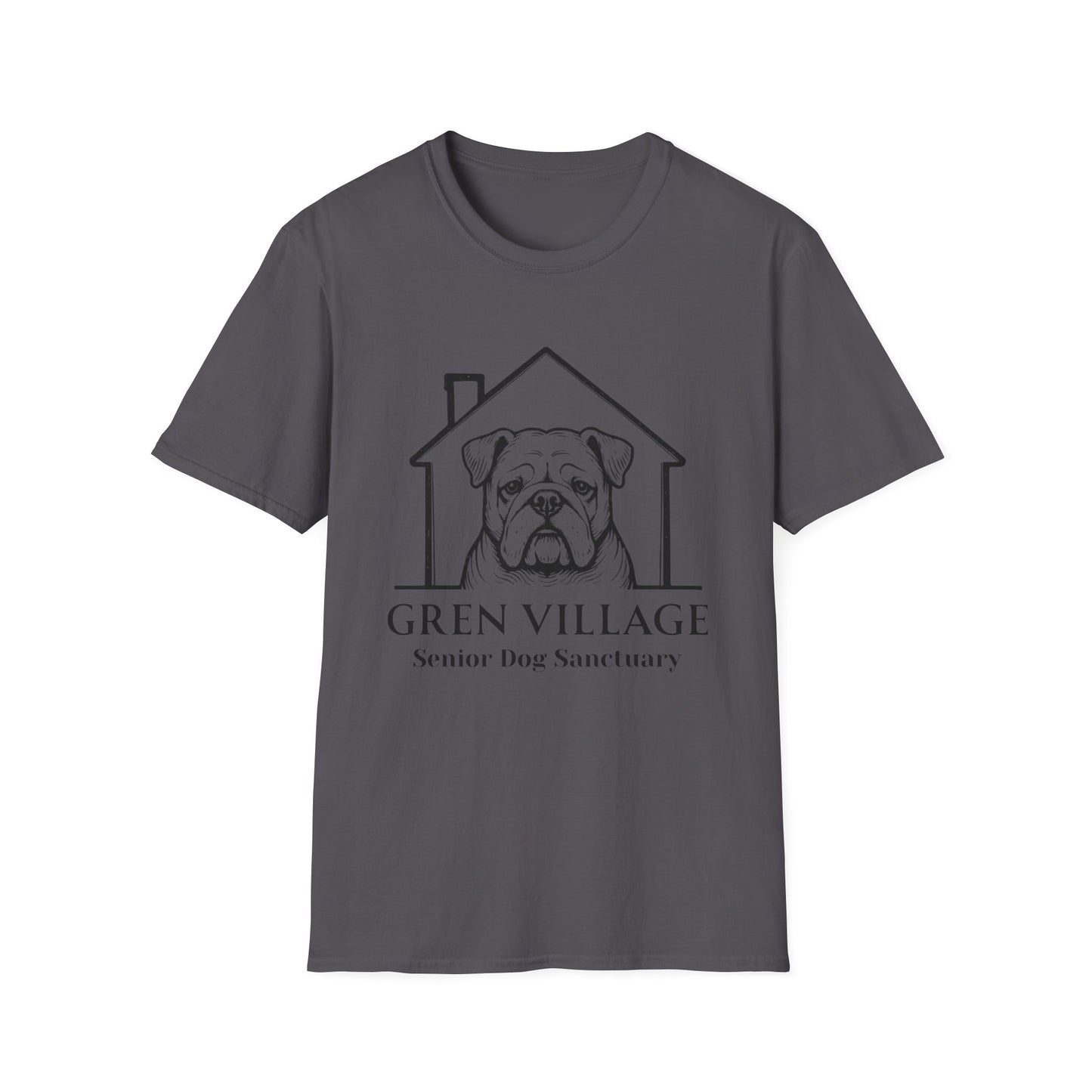 Gren Village Senior Dog Sanctuary T-Shirt | Bulldog Logo Tee