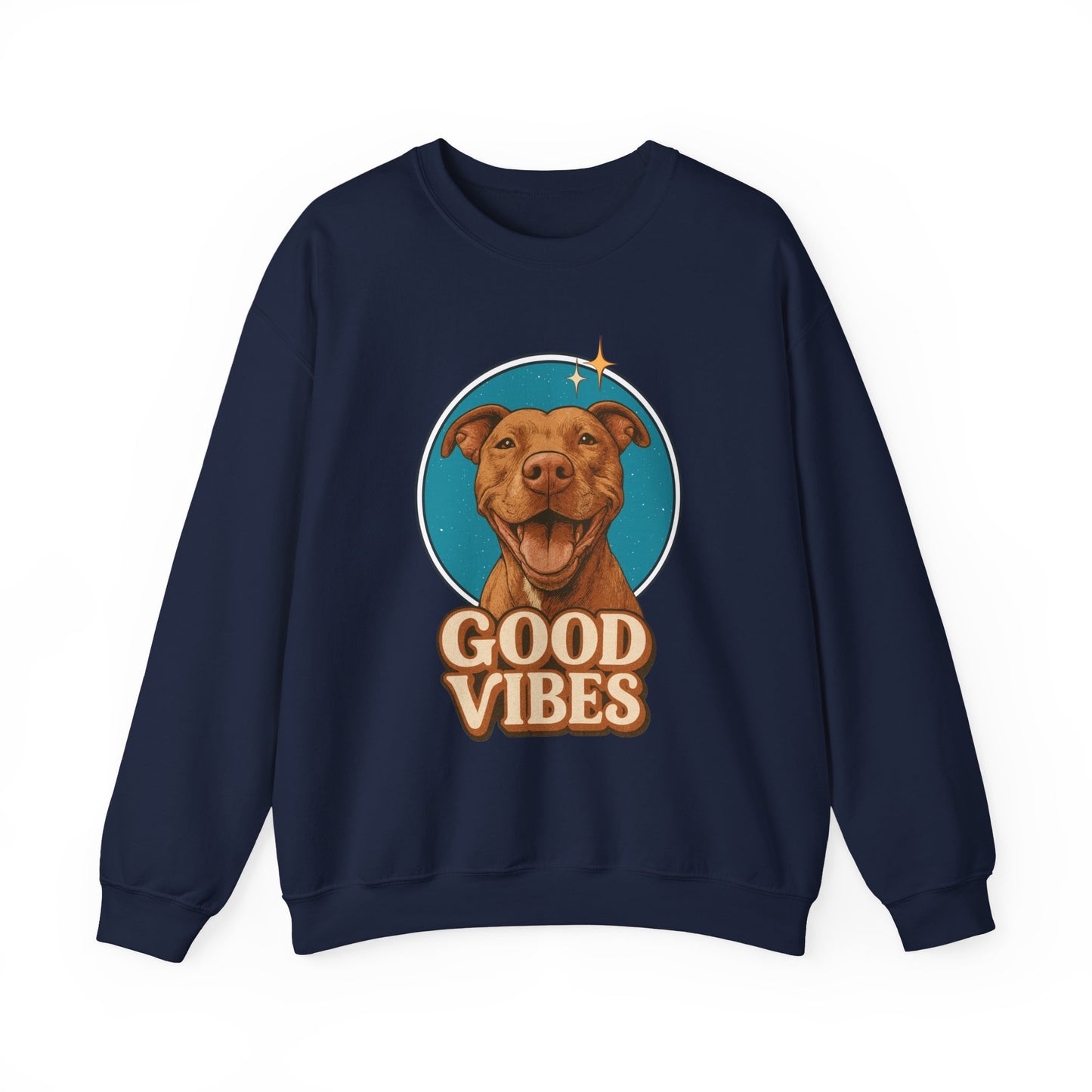 Good Vibes Retro Crewneck Sweatshirt