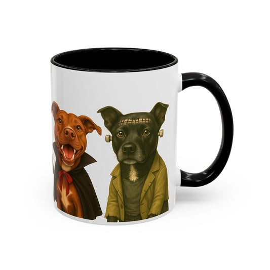 Halloween Dog Mug – Leni, Nala, Rhythm & Frankie in Costume