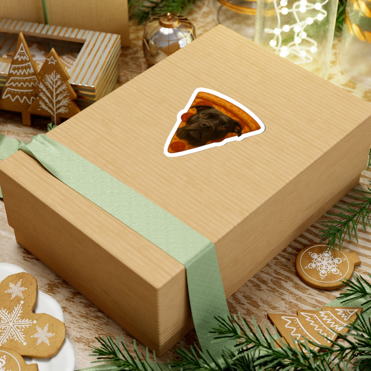 Len-eroni Pizza Sticker