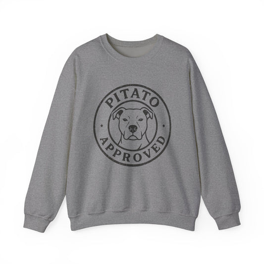 Pitato Approved Crewneck Sweatshirt - Dog Lover Gift