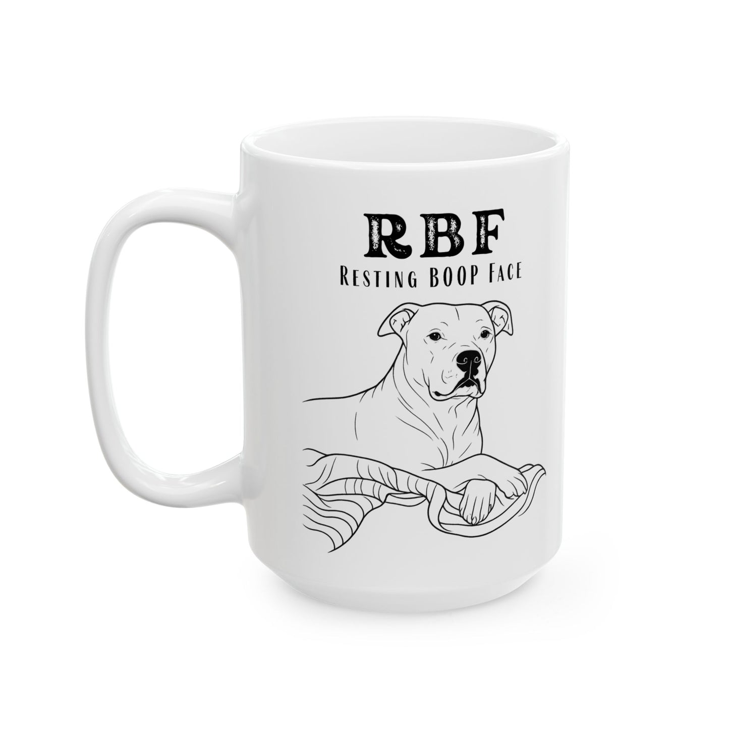 Resting Boop Face – RBF Dog Mug Featuring Phoebe