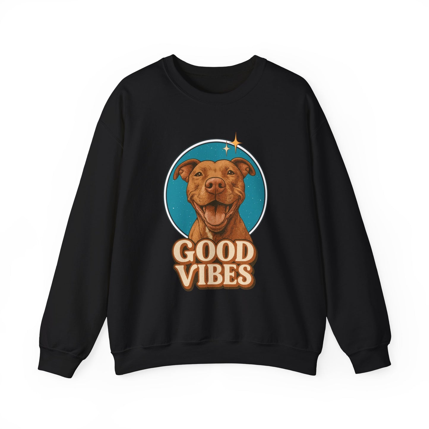 Good Vibes Retro Crewneck Sweatshirt