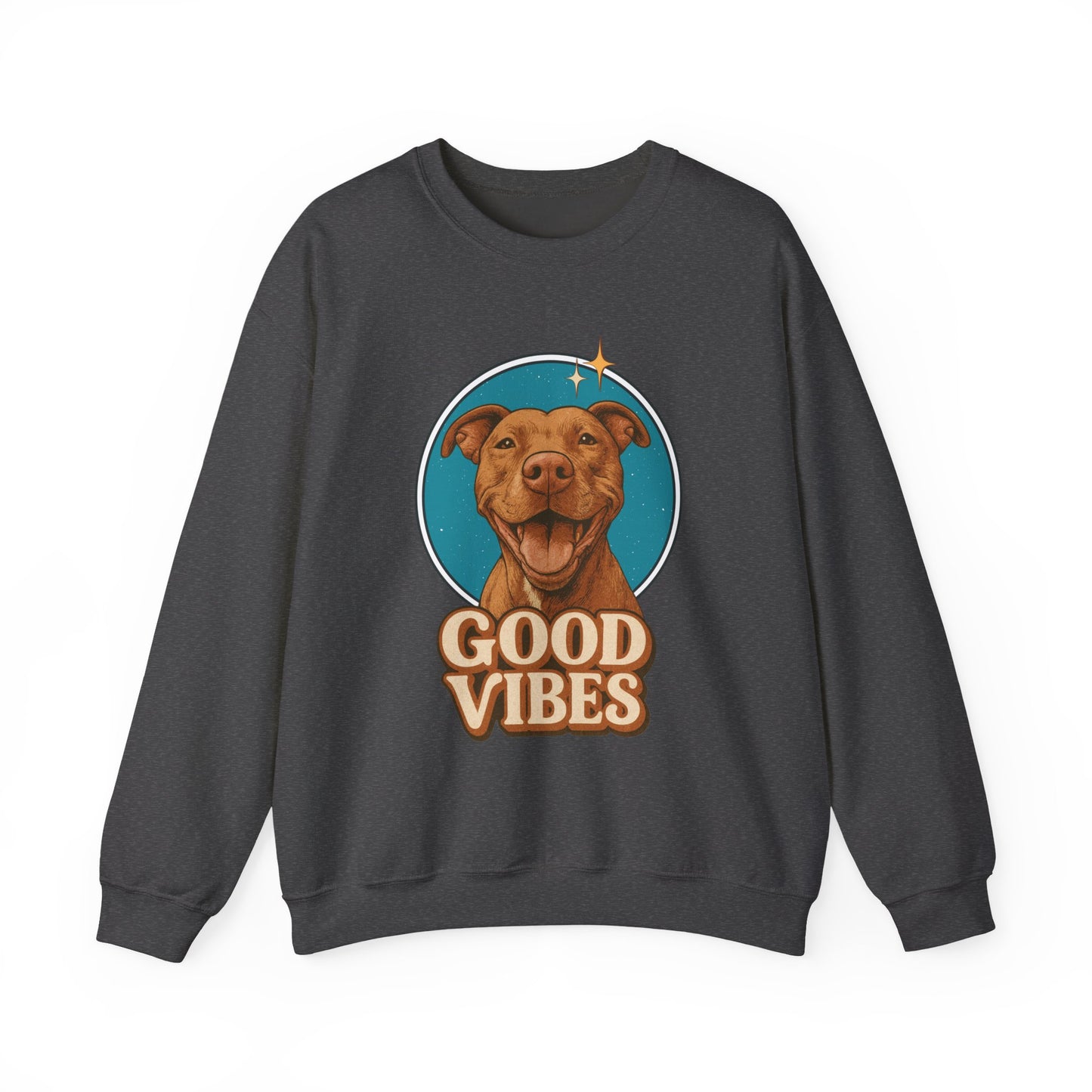 Good Vibes Retro Crewneck Sweatshirt
