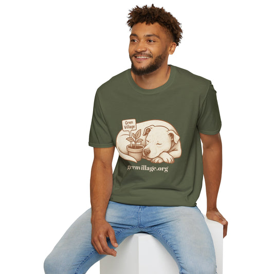 “Planted with Love” Gren Village Fundraiser T-Shirt - Support Senior Dog Sanctuary - 100% Proceeds Donated