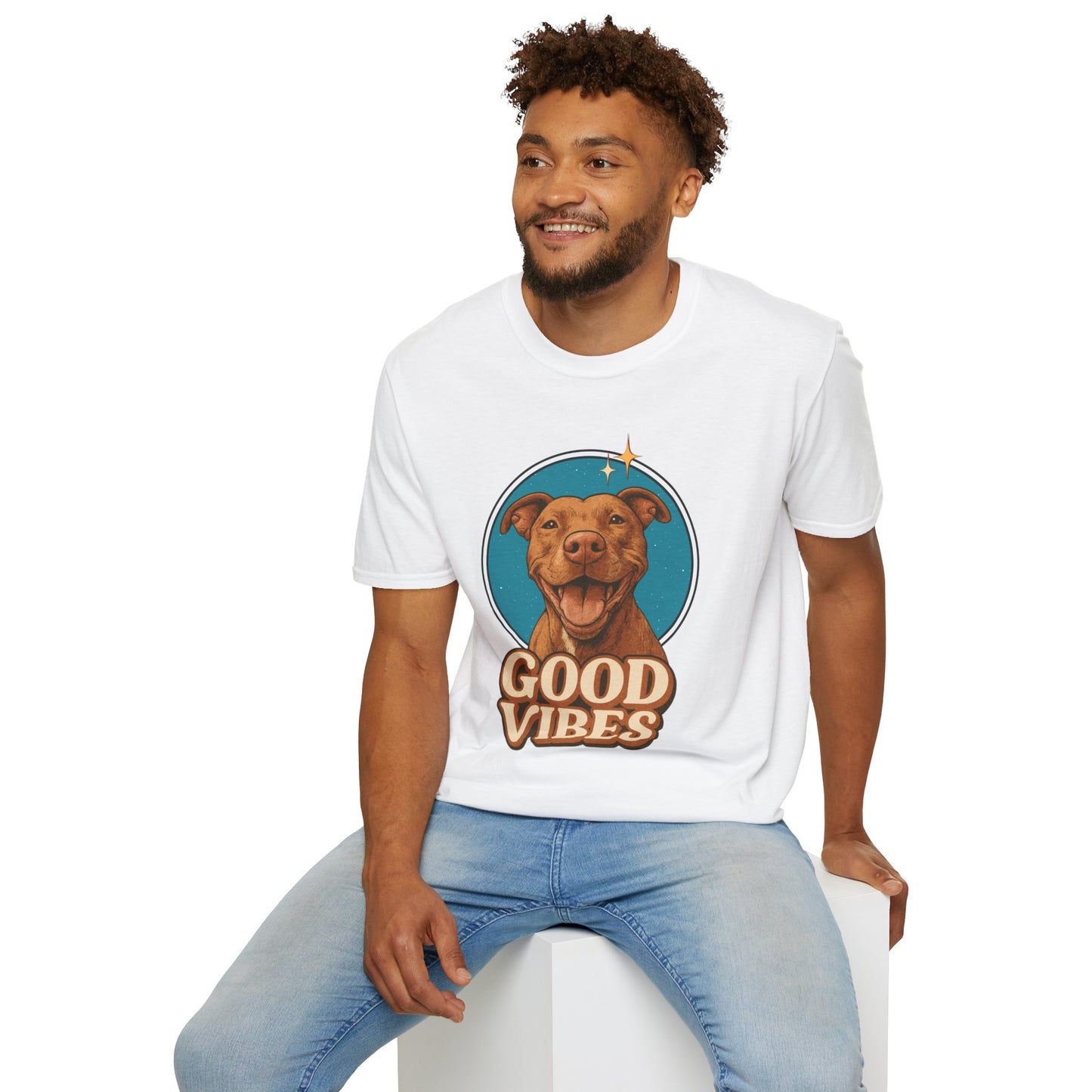 Good Vibes Pitbull Retro T-Shirt