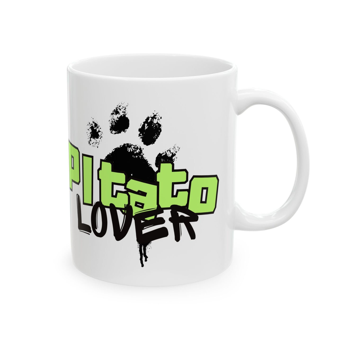 Pitato Lover Graffiti Mug – Bold Street Style Dog Mom Vibes