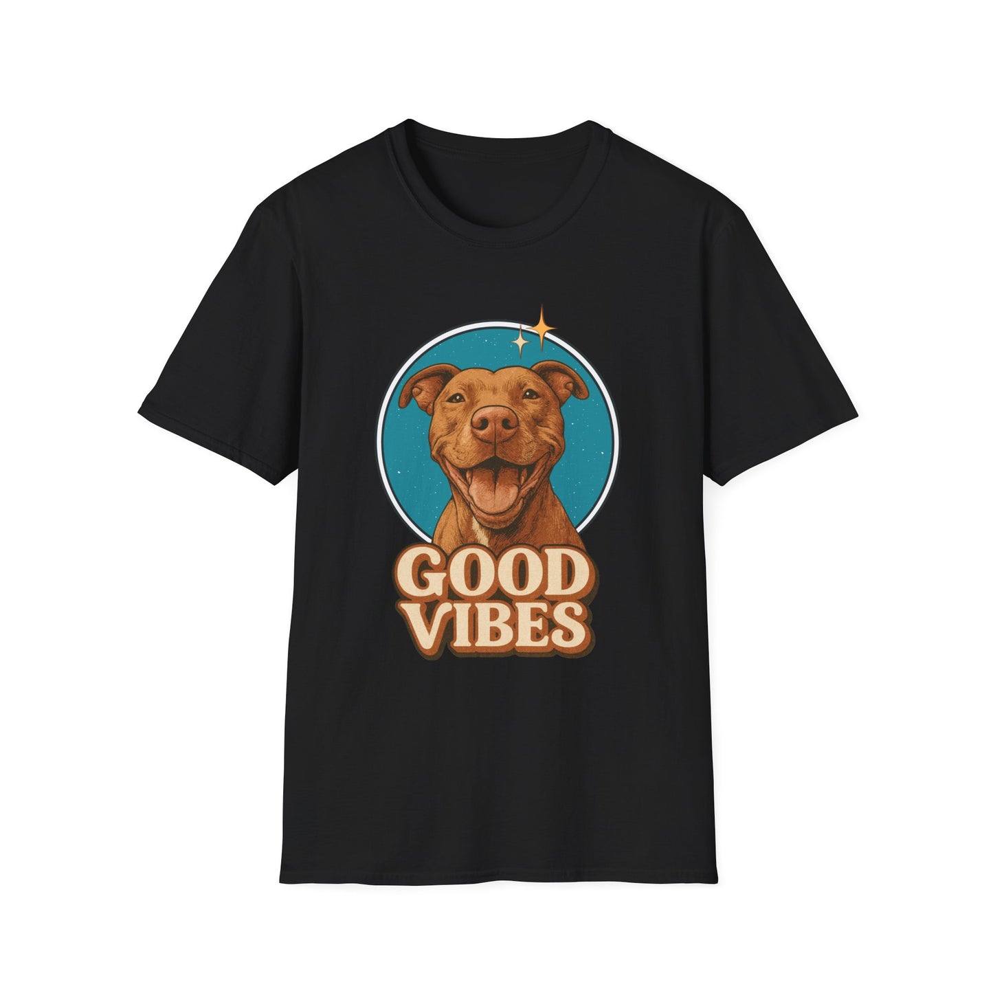 Good Vibes Pitbull Retro T-Shirt