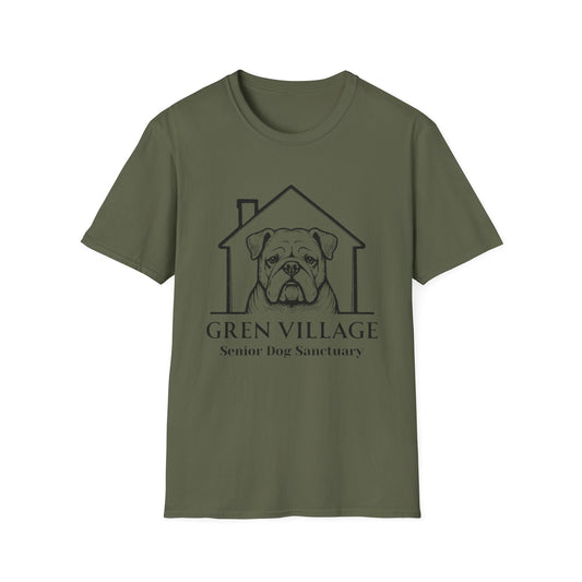 Gren Village Senior Dog Sanctuary T-Shirt | Bulldog Logo Tee