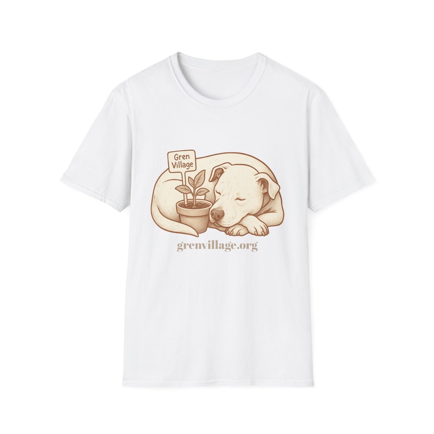 “Planted with Love” Gren Village Fundraiser T-Shirt - Support Senior Dog Sanctuary - 100% Proceeds Donated