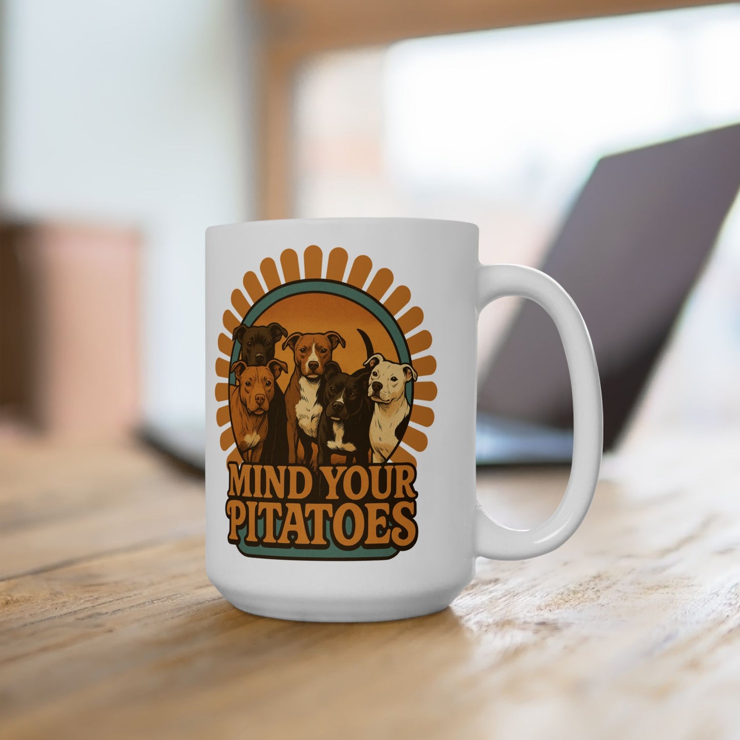 Mind Your Pitatoes Retro Coffee Mug