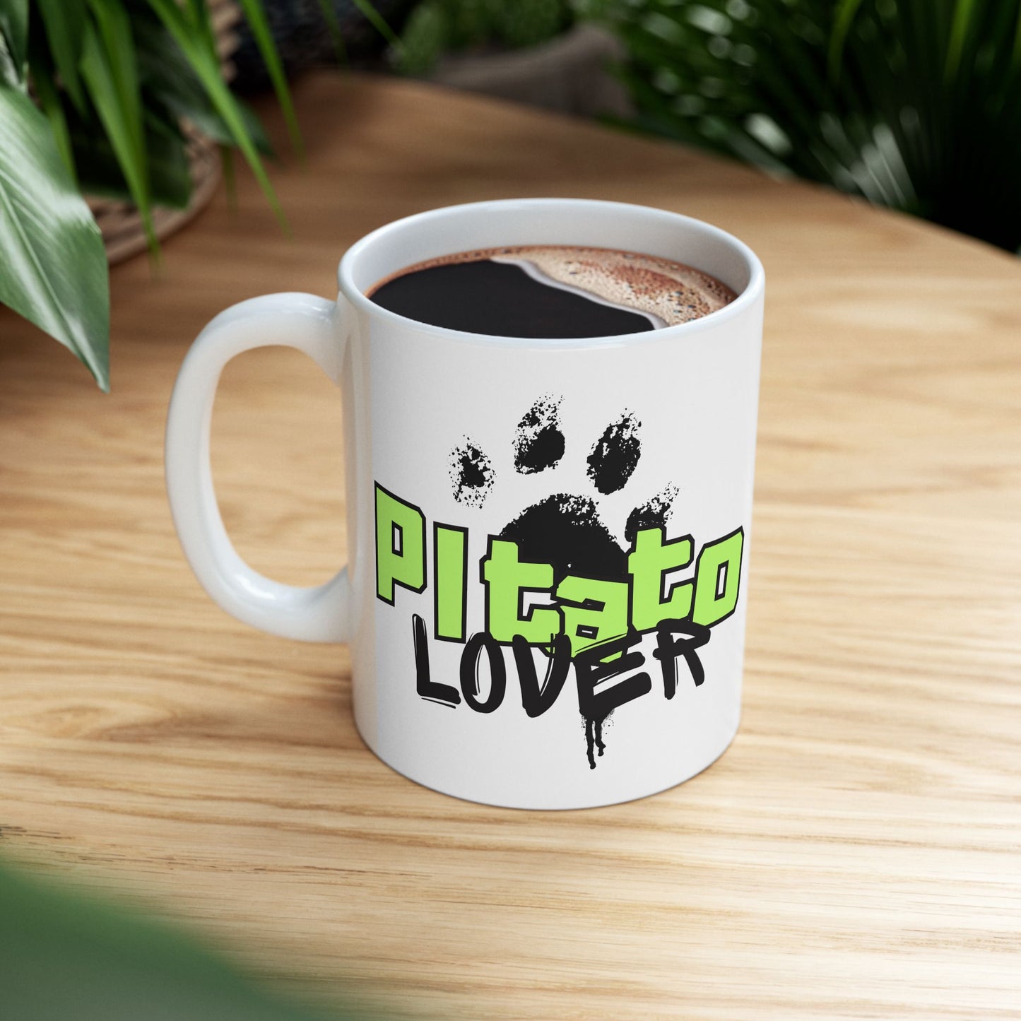 Pitato Lover Graffiti Mug – Bold Street Style Dog Mom Vibes