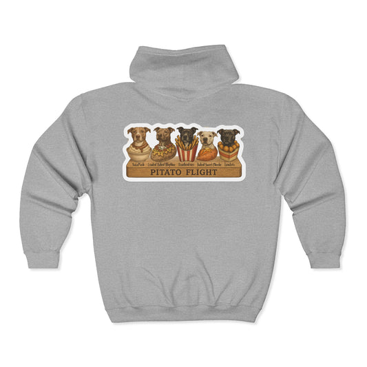 Pitato Flight Zip Up Hoodie - Dog-Inspired Apparel by Pitato Shop