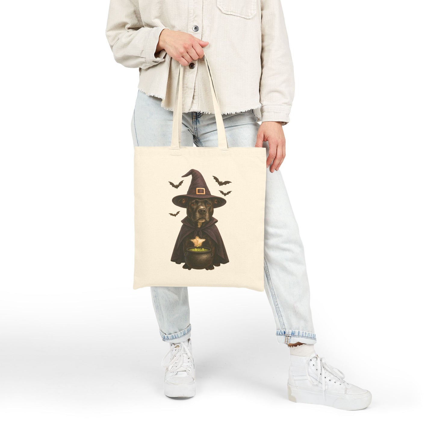 Frankie the Witch Halloween Tote Bag | Double-Sided Special Edition