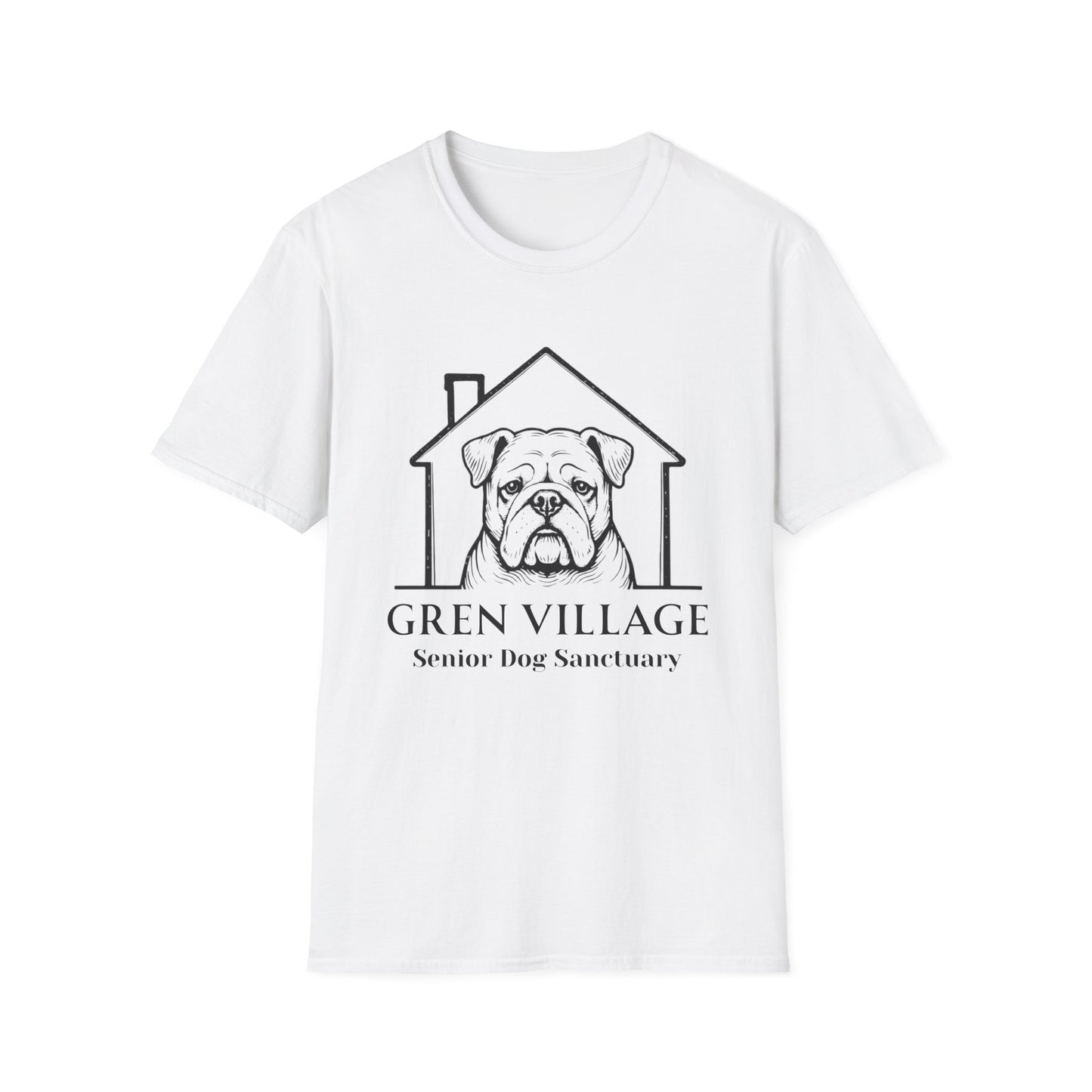 Gren Village Senior Dog Sanctuary T-Shirt | Bulldog Logo Tee