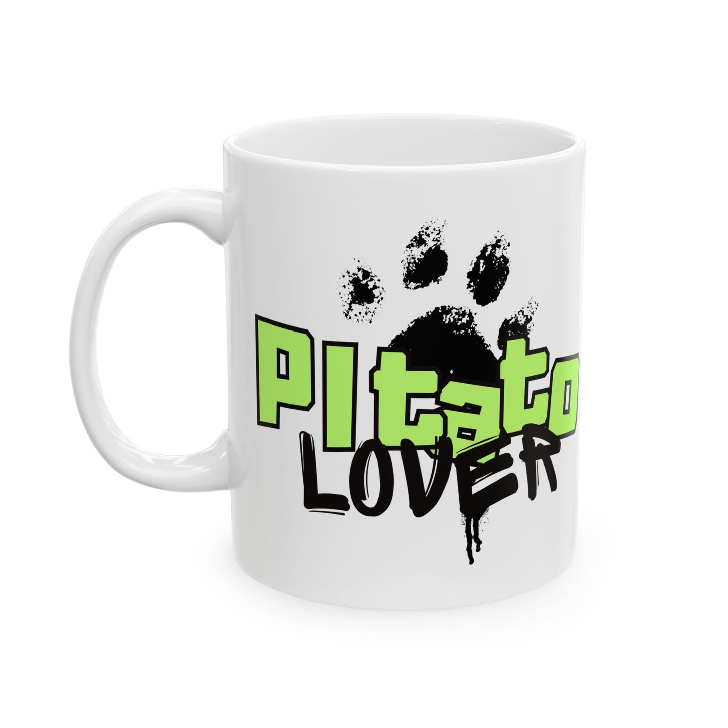 Pitato Lover Graffiti Mug – Bold Street Style Dog Mom Vibes