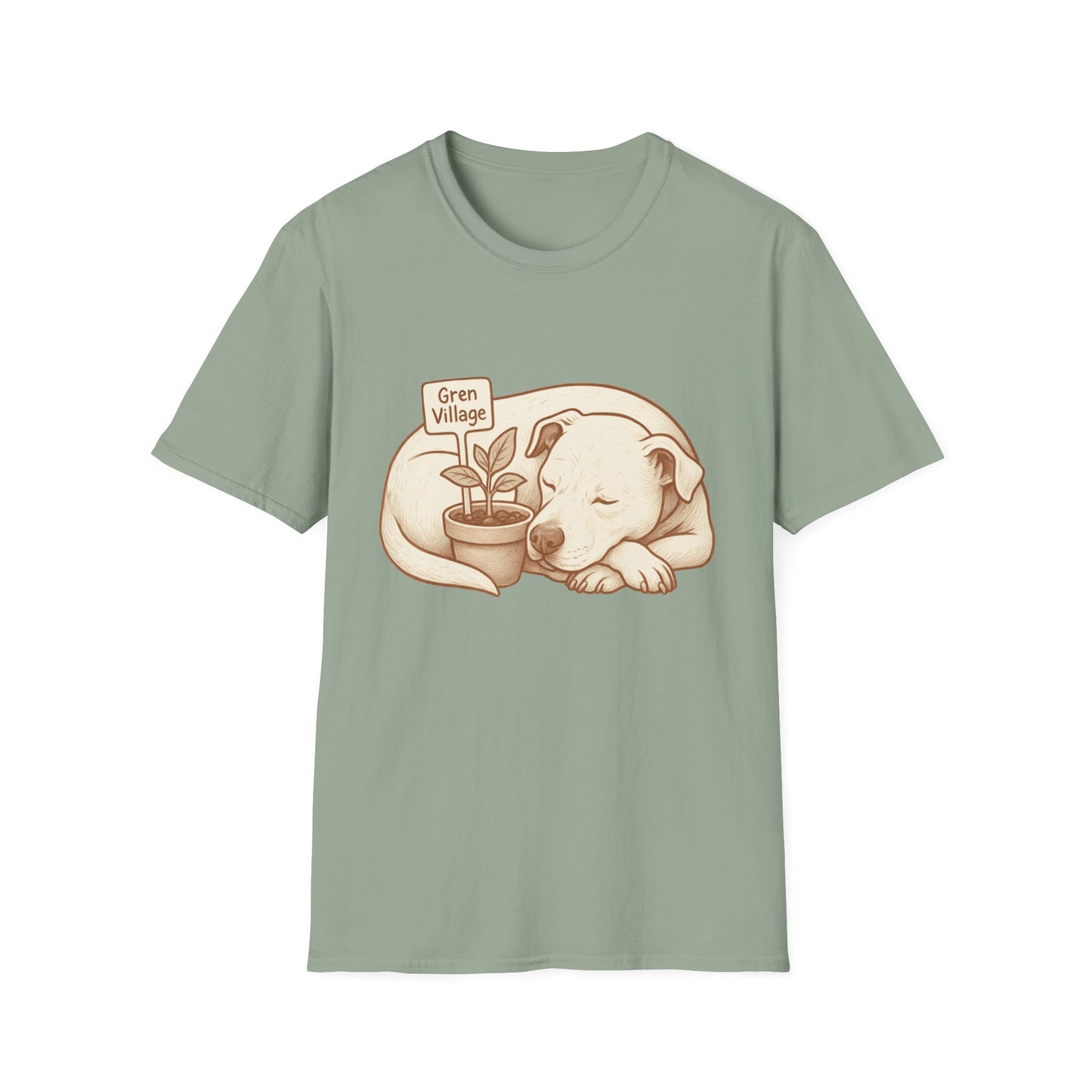 “Planted with Love” Gren Village Fundraiser T-Shirt - Support Senior Dog Sanctuary - 100% Proceeds Donated