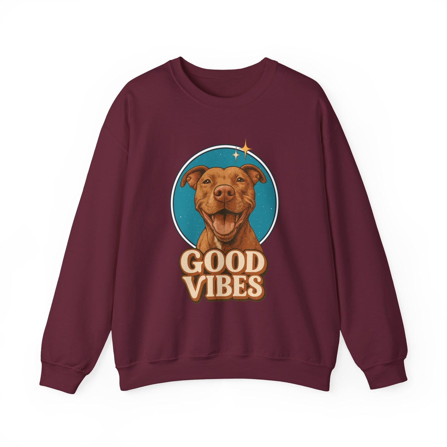 Good Vibes Retro Crewneck Sweatshirt