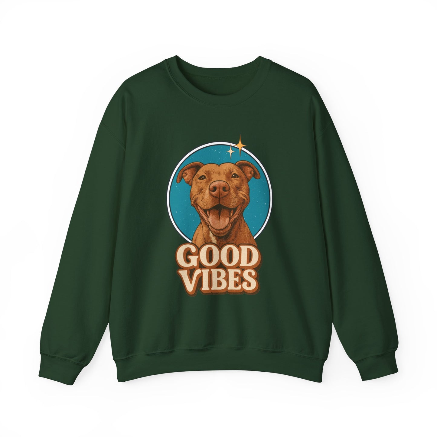 Good Vibes Retro Crewneck Sweatshirt
