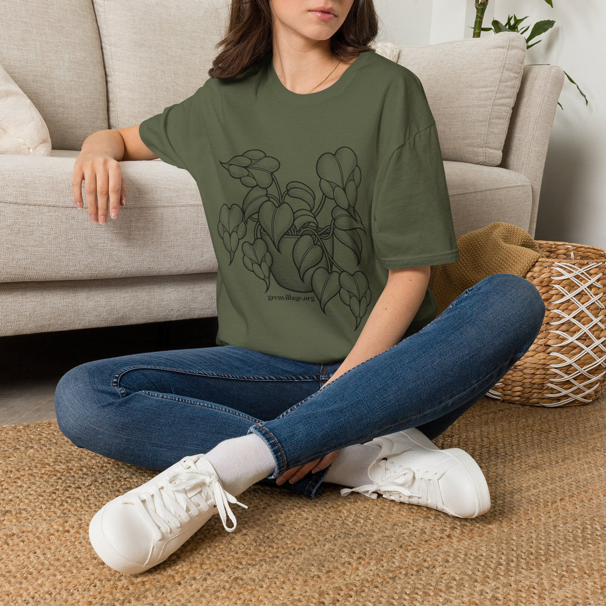 PAWthos Botanical T-Shirt | Plant & Dog Lover Graphic Tee | Gren Village Senior Dog Sanctuary Fundraiser