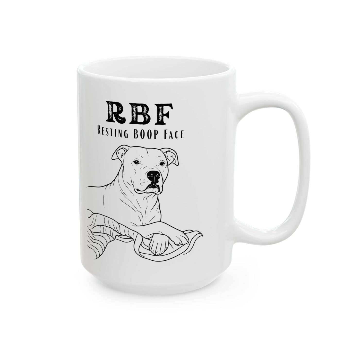 Resting Boop Face – RBF Dog Mug Featuring Phoebe