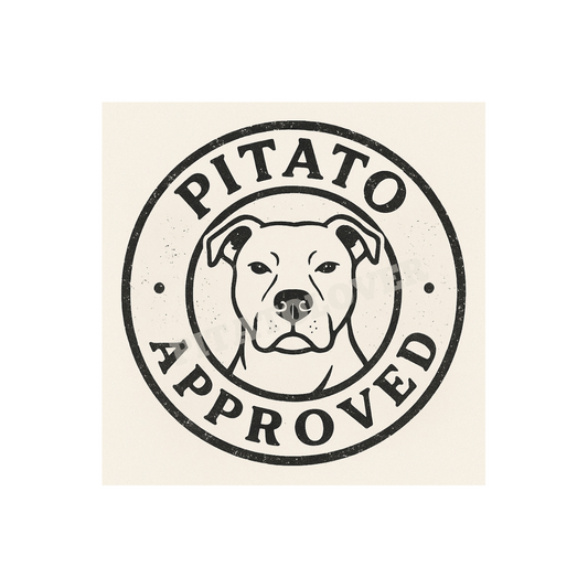 Pitato Approved – Printable Pitbull Wall Art